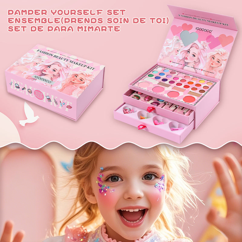 Igoodco Children's Eyeshadow Makeup Palette Set, Gift-Ready Cosmetic Ball Gift Box, Ideal for Children's Day & Birthday Gifting, Model IG3145 (1 Piece)
