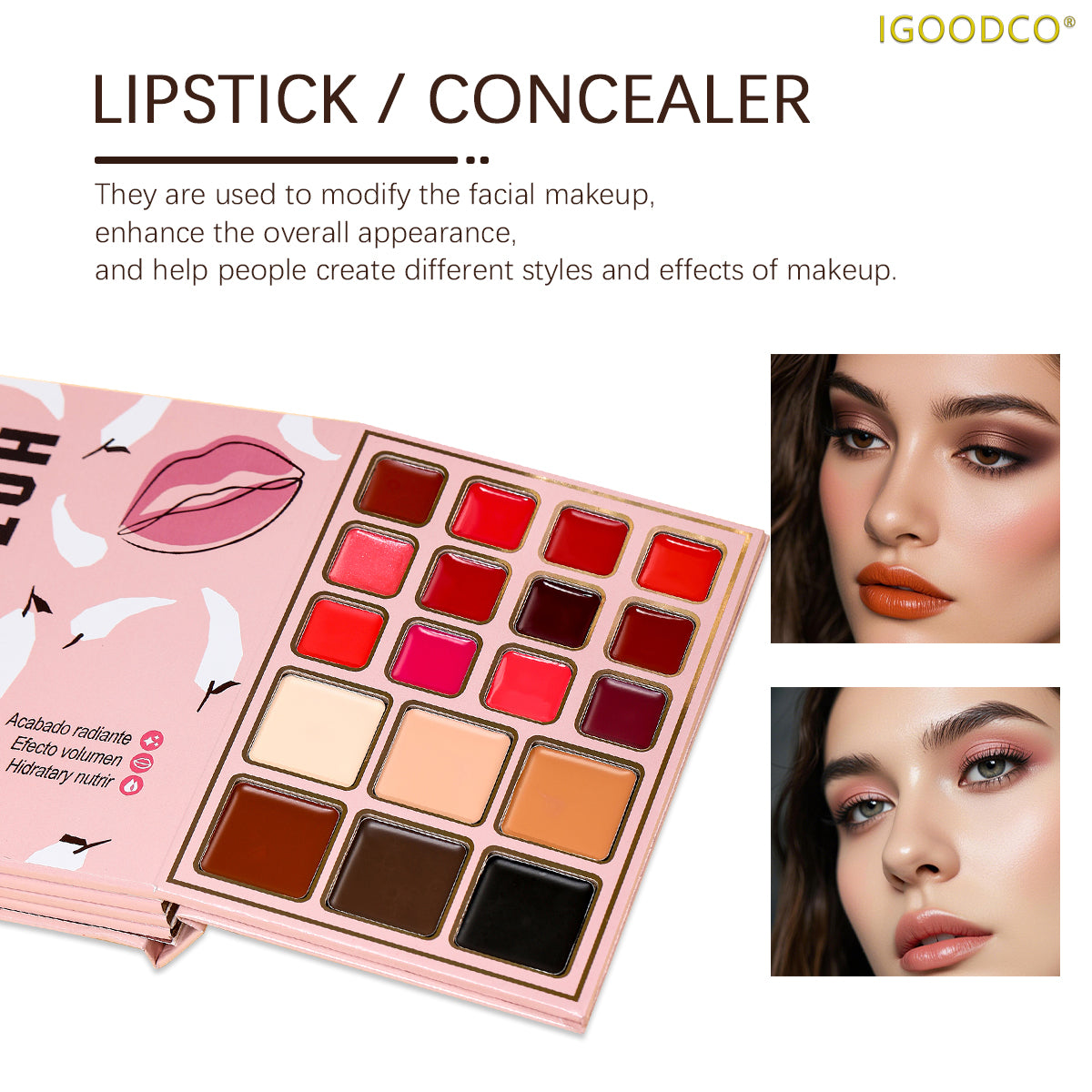 OEING 5-Page Compact Eyeshadow Palette - 78 Highly Pigmented Shades Including Glossy, Matte, Glitter Shimmer Finishes - Professional Cosmetic Pigment Makeup Palette
