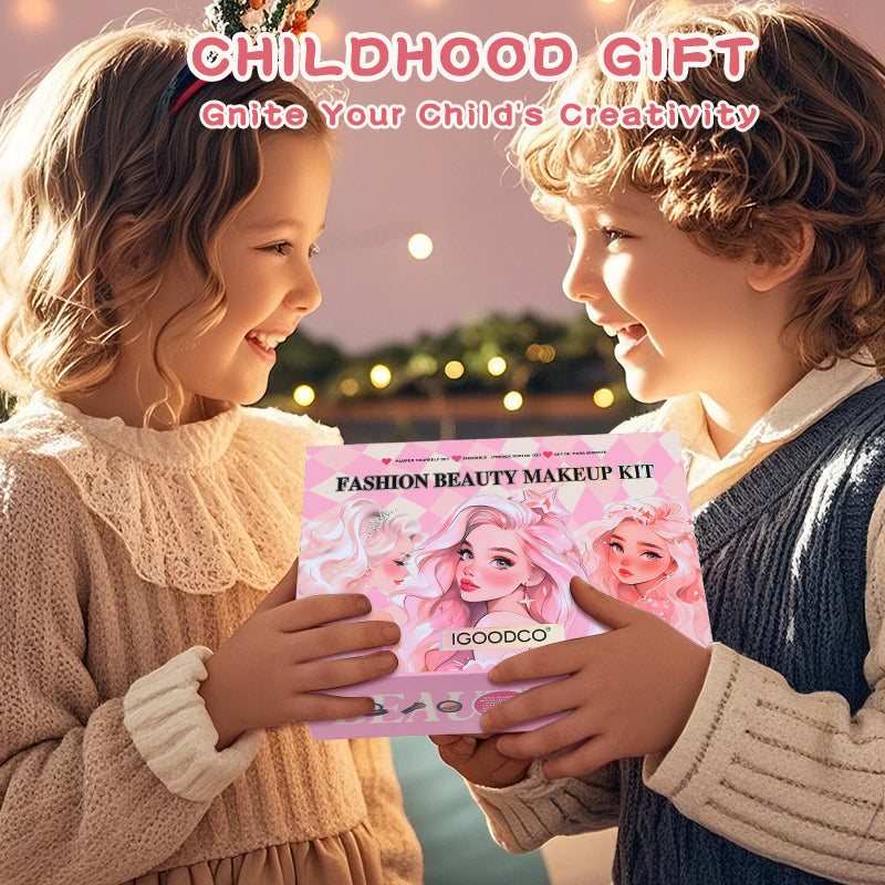Igoodco Children's Eyeshadow Makeup Palette Set, Gift-Ready Cosmetic Ball Gift Box, Ideal for Children's Day & Birthday Gifting, Model IG3145 (1 Piece)