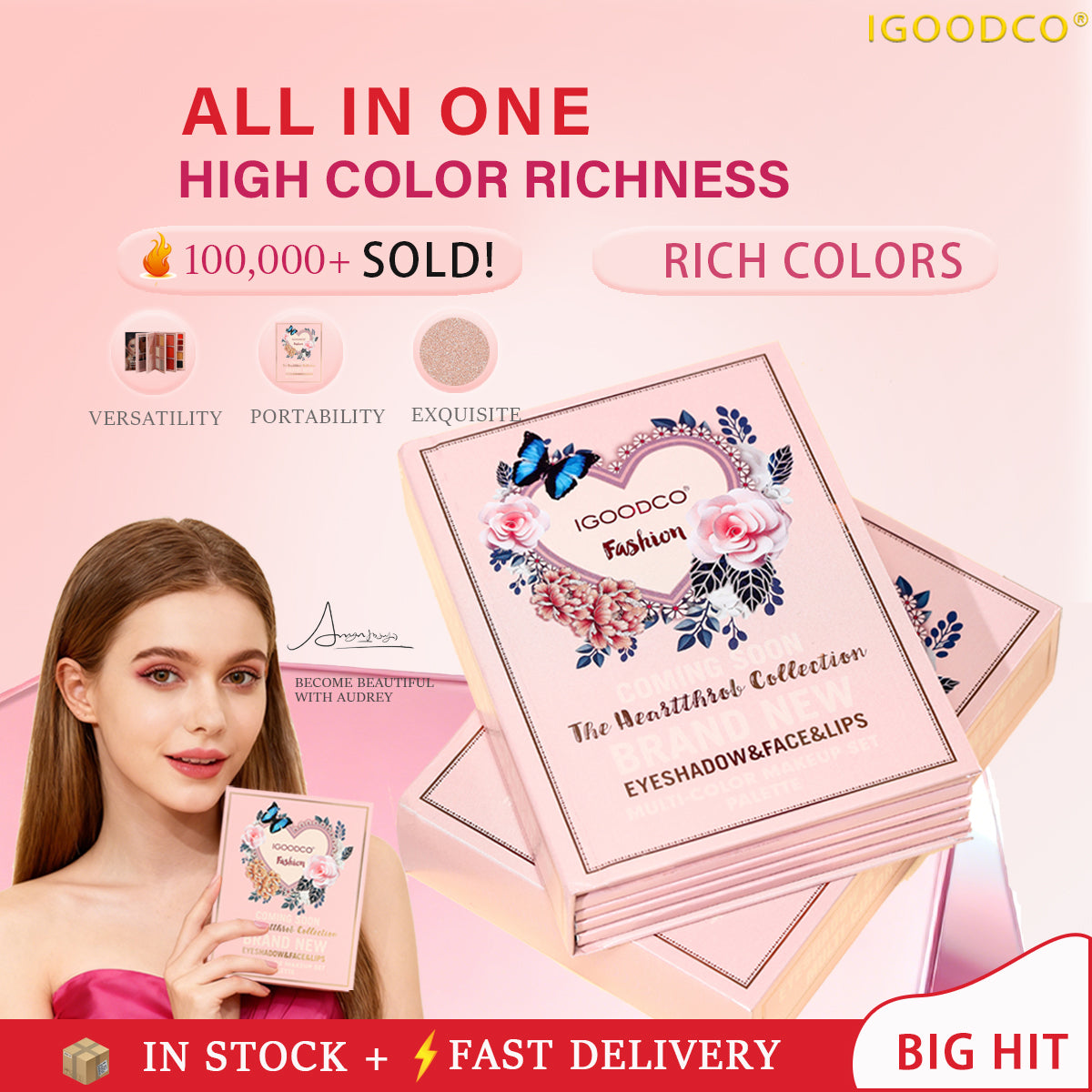 OEING 5-Page Compact Eyeshadow Palette - 78 Highly Pigmented Shades Including Glossy, Matte, Glitter Shimmer Finishes - Professional Cosmetic Pigment Makeup Palette